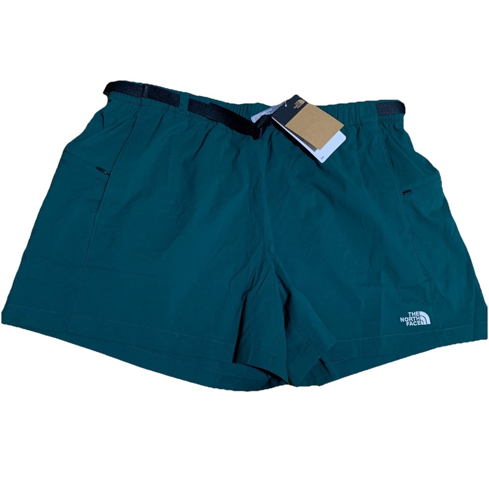 The North Face Mens Size XLarge Class V Pathfinder Shorts Green Belted New